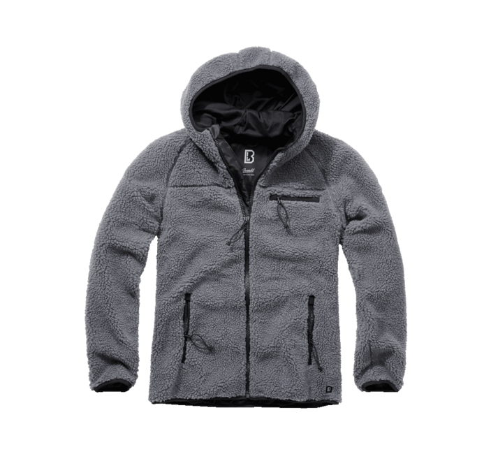 Brandit Worker softshell jakna s kapuco Teddyfleece, antracit