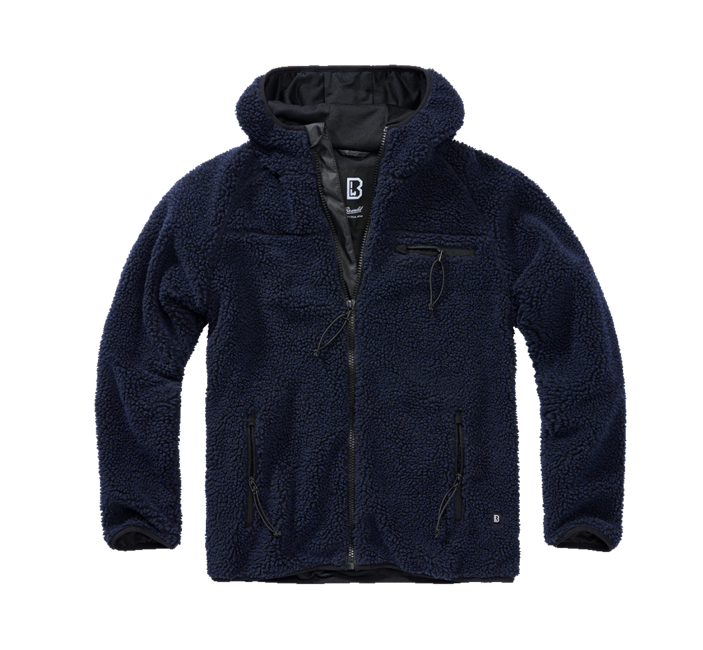Brandit Worker softshell jakna s kapuco Teddyfleece, mornarsko modra