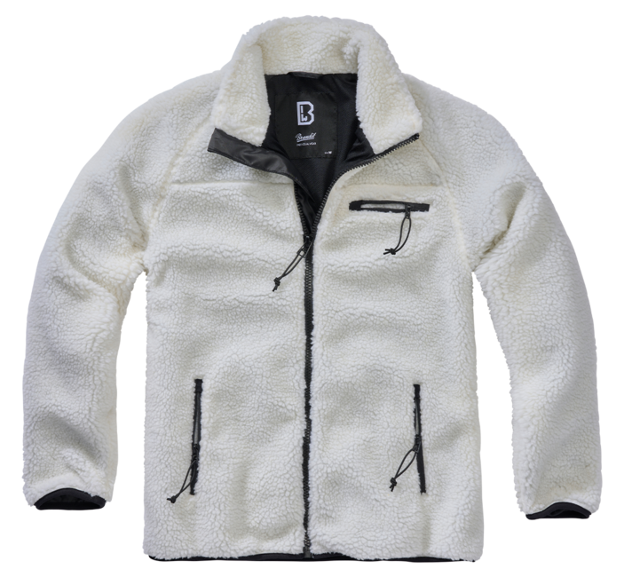 Brandit Teddyfleece softshell jakna flisasto, bela