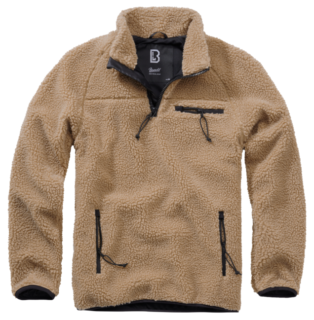 Brandit Teddyfleece Troyer flisasta jakna, kamel