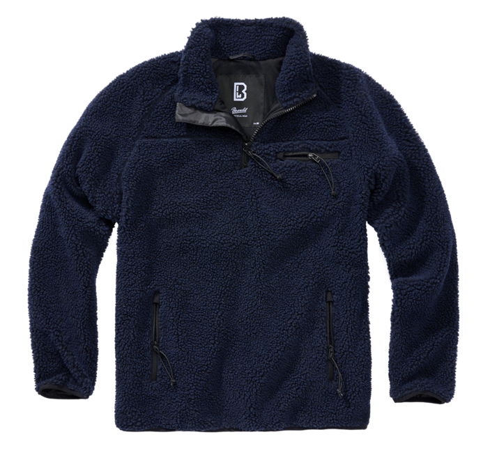 Brandit Teddyfleece Troyer flisasta jakna, mornarsko modra