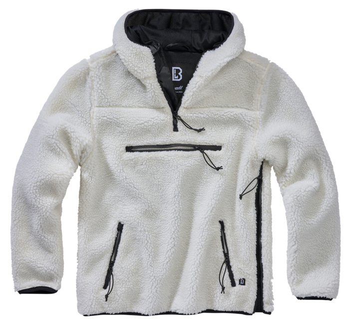 Brandit Teddyfleece Worker flisasti pulover, bela