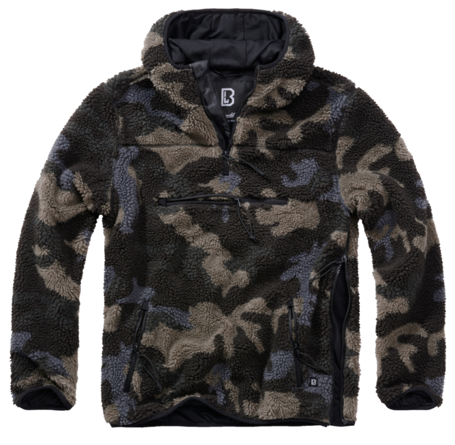 Brandit Teddyfleece Worker flisasti pulover, darkcamo