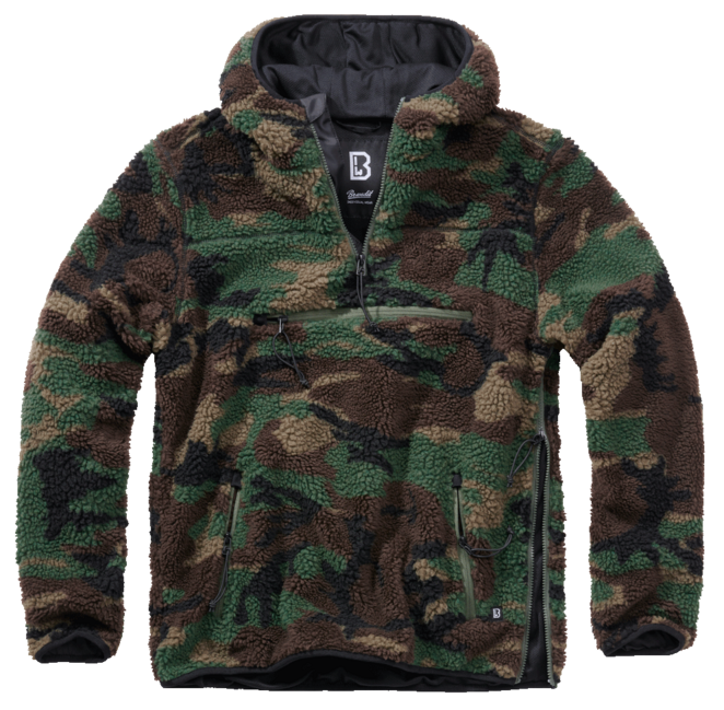 Brandit Teddyfleece Worker flisasti pulover, Woodland