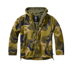 Brandit Frontzip Windbreaker Jacket, Swedish Camo