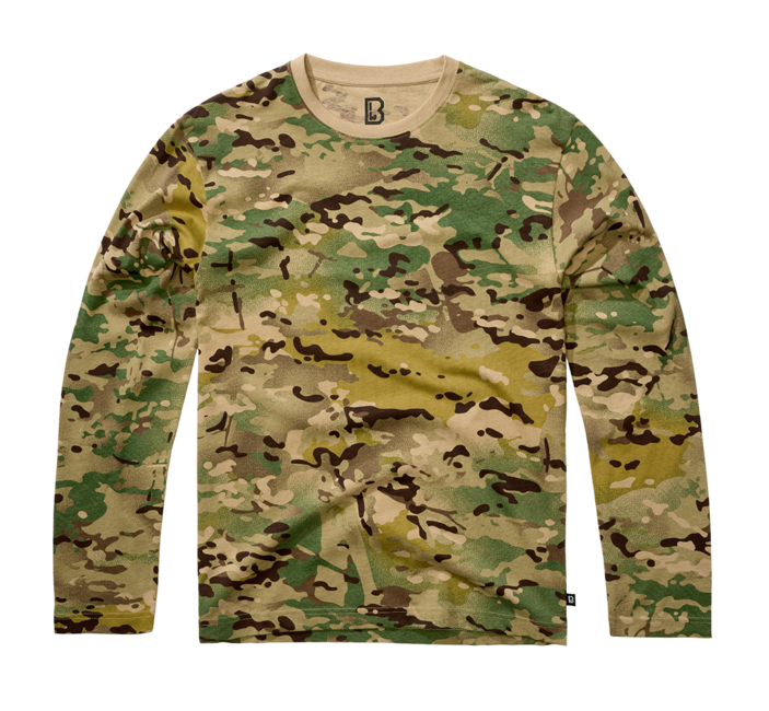 Brandit Premium majica z dolgimi rokavi tactical, tactical camo