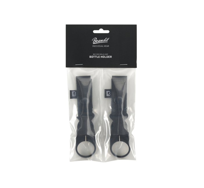 Brandit MOLLE Bottle Holder 2 Pack, Black