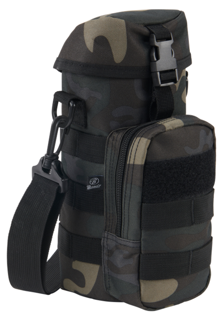 Brandit Molle II ovoj za steklenico s torbico, darkcamo