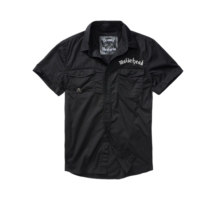 Brandit Motörhead polo majica s krajšimi rokavi, črna