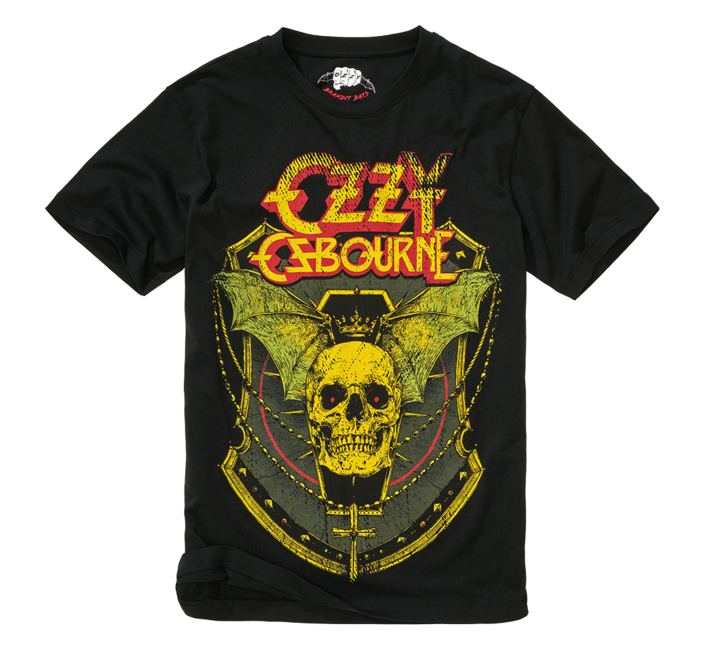 Brandit Ozzy majica Skull, črna