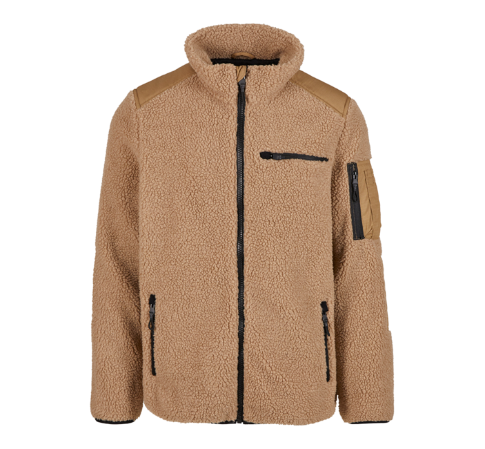 Brandit Ramble softshell jakna flisasti moški Teddyfleece, kamel