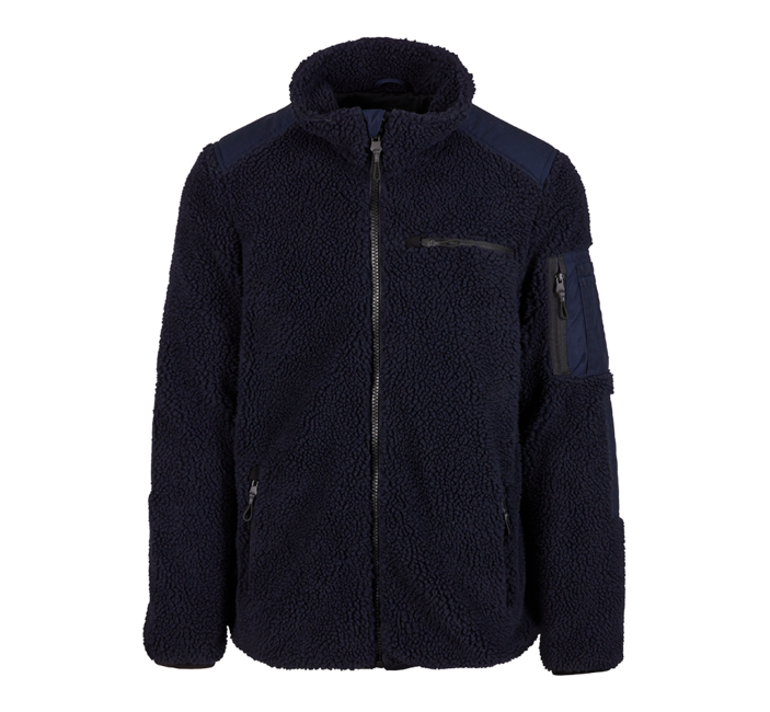 Brandit Ramble softshell jakna flisasti pulover moški Teddyfleece, mornarsko modra