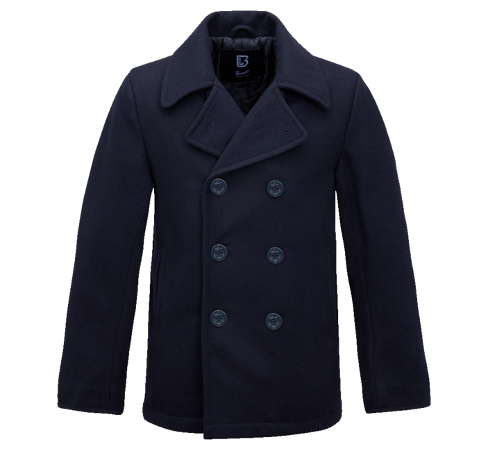 Brandit Pea Coat mornarsko modra jakna