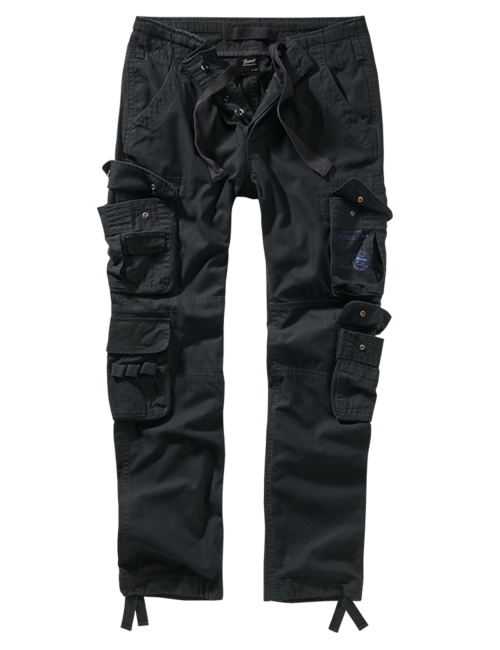 Brandit Pure Slim Fit črne hlače