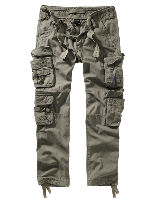 Brandit Pure Slim Fit hlače, olivno zelene