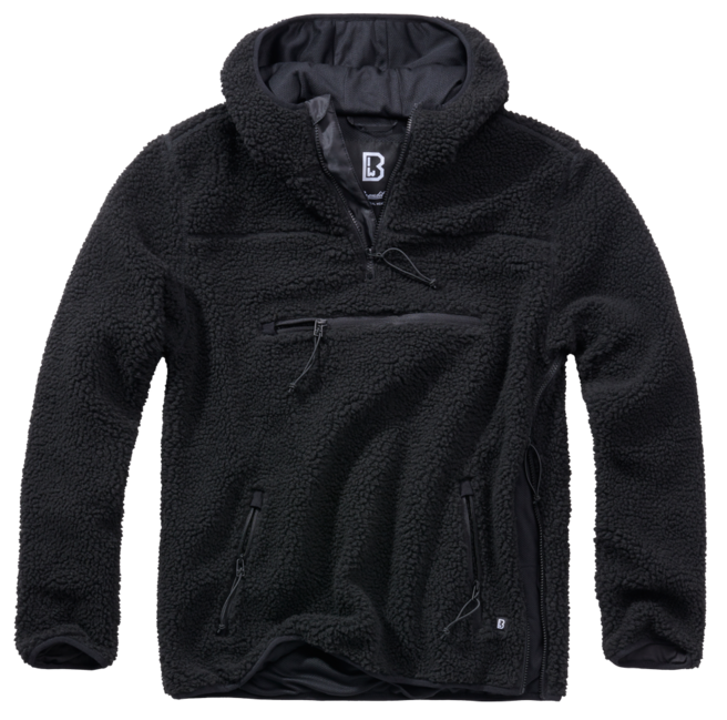Brandit Worker pulover Teddyfleece, črna