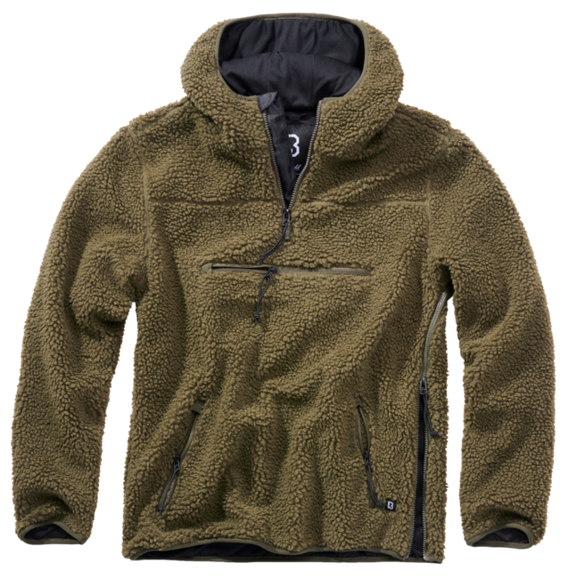 Brandit Worker pulover Teddyfleece, olivno zelena