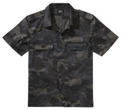 Brandit US Shirt Short Sleeve, Dark Camo