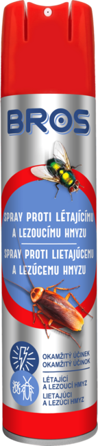 BROS Σπρέι κατά των πετούμενων και έρποντων εντόμων 400 ml