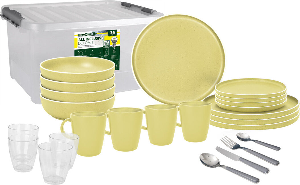 Brunner All Inclusive Dolomit kampinški niz Set, rumena