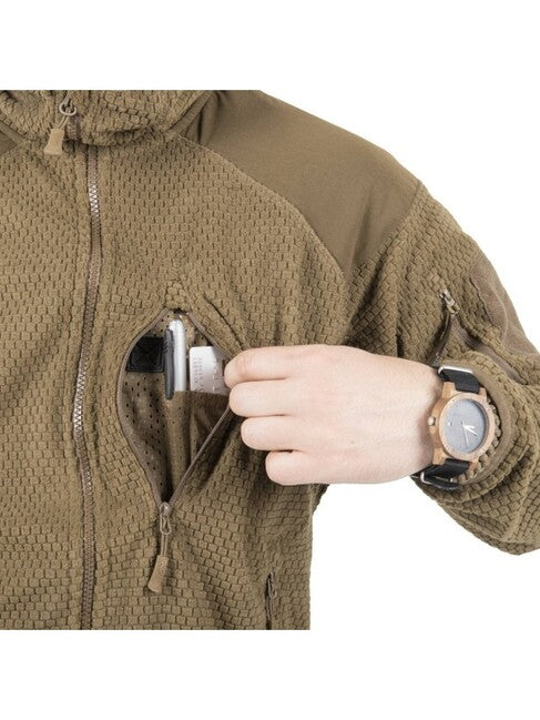Helikon-Tex Alpha Tactical flisasta jakna 630g, senca siva