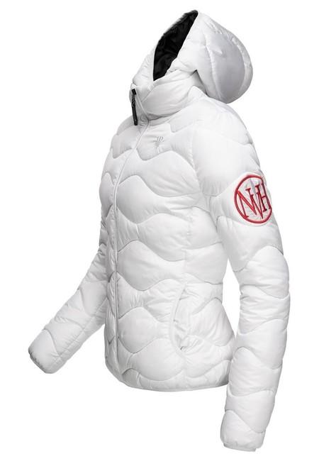 Navahoo KEY COLOR women's winter hooded jacket, white