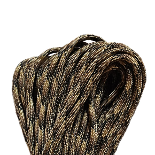 WARAGOD Paracord zapestnica s kovinsko sponko Faila, camo coyote
