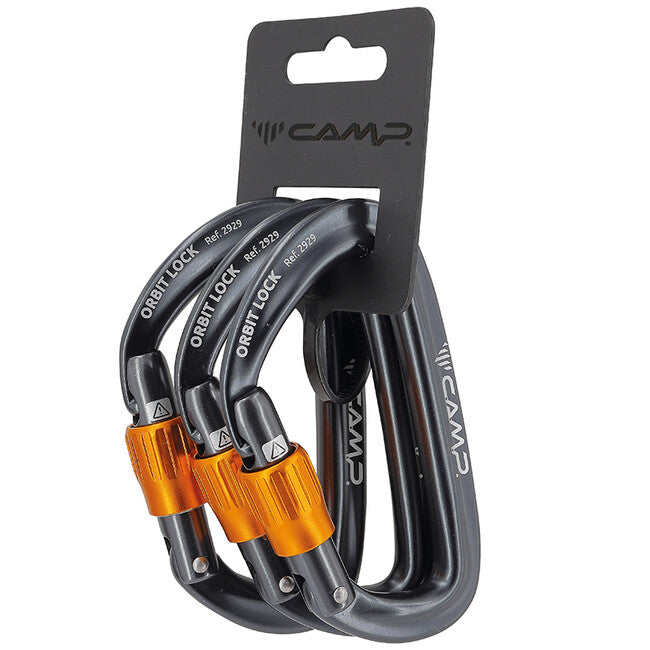 CAMP Orbit Lock 3 Pack vponke s privijačnim zaključkom, gun metal