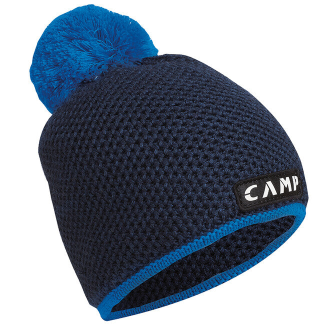 CAMP Bob Beanie pletena kučma iz volne Merino, temno modra / svetlo modra