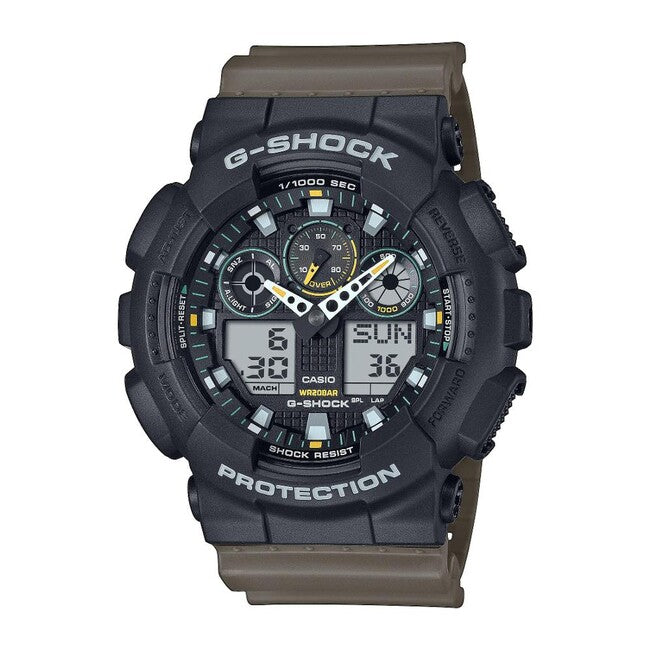 Casio G-Shock GA-100TU-1A3ER ura, črna/rjava