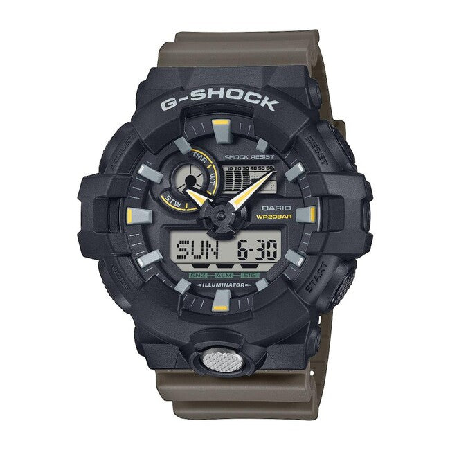 Casio G-Shock GA-710TU-1A3ER ura, črna/rjava