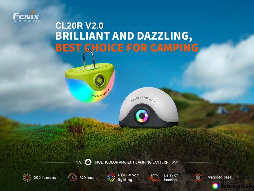 Fenix CL20R V2.0 lucerna, črna