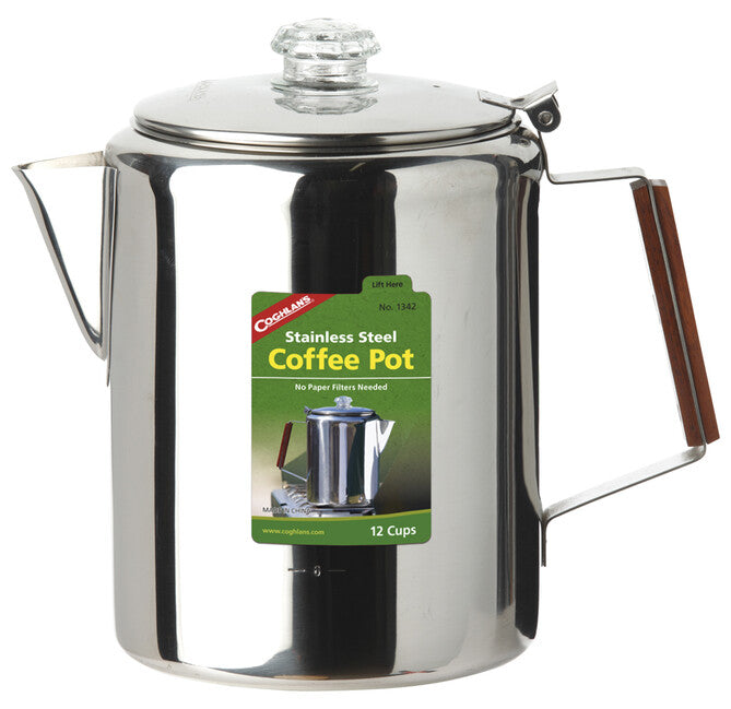 Coghlans CL nerjaveče jeklo kavi lonček 12 skodelic Coffee Pot