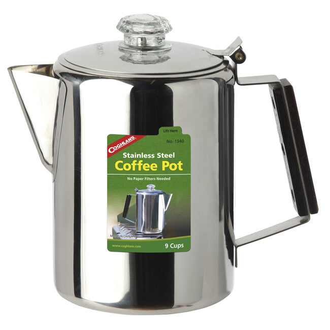 Coghlans Coffee Pot nerjaveče jeklo, 9 skodelic