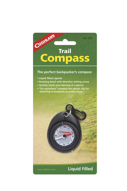 Coghlans Trail kompas - s "kompas" is already the Slovenian word for compass. This is in brand (Coghlans) with model (Trail) and product type (kompas).