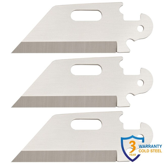 Cold Steel Click N Cut preklopni nož Utility Plain Edge Blades, 3-kos