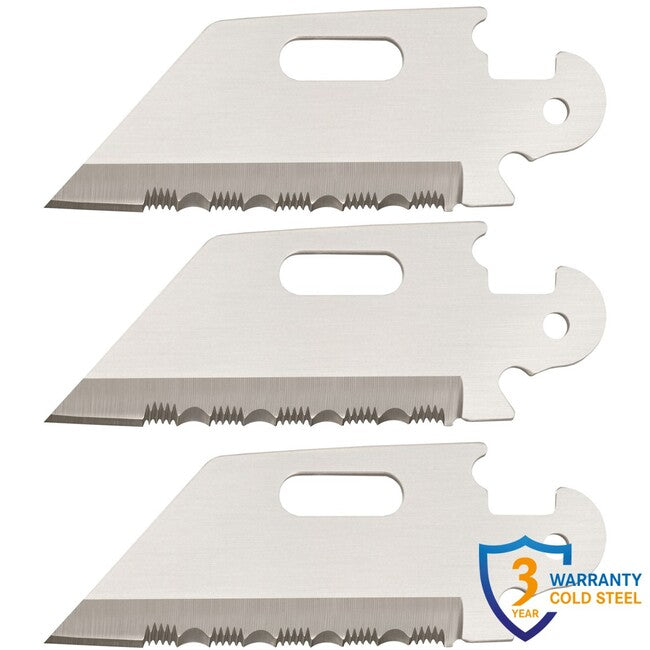 Cold Steel Click N Cut preklopni nož Utility Serrated Edge Blades, 3-balenje