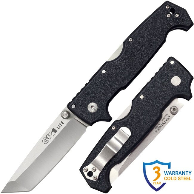 Cold Steel SR1 Lite Folding Knife, Tanto Point