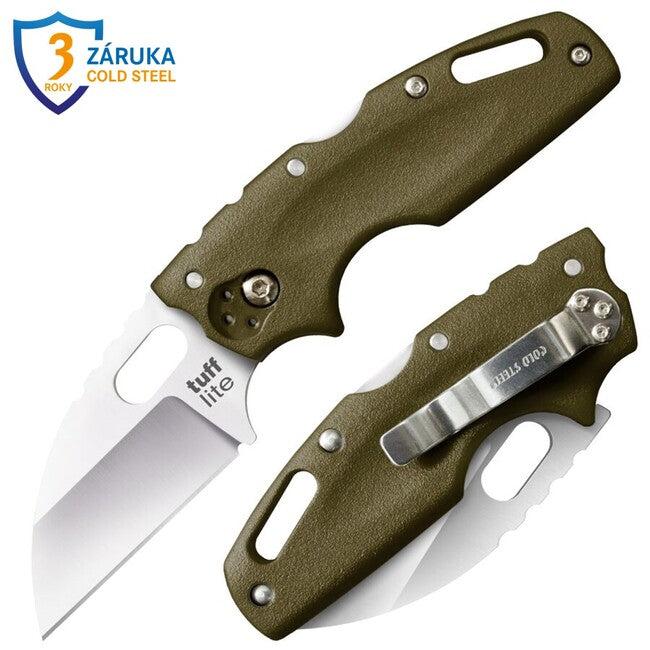 Cold Steel Tuff Lite preklopni nož AUS8A Plain, zelena ročaja