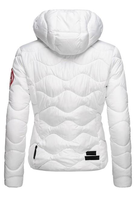 Navahoo KEY COLOR women's winter hooded jacket, white