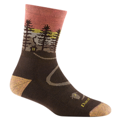 Darn Tough Northwoods Micro Crew Midweight Cushion Hiking Socks, Earth
