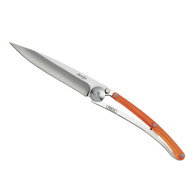 Deejo Folding Knife, Orange