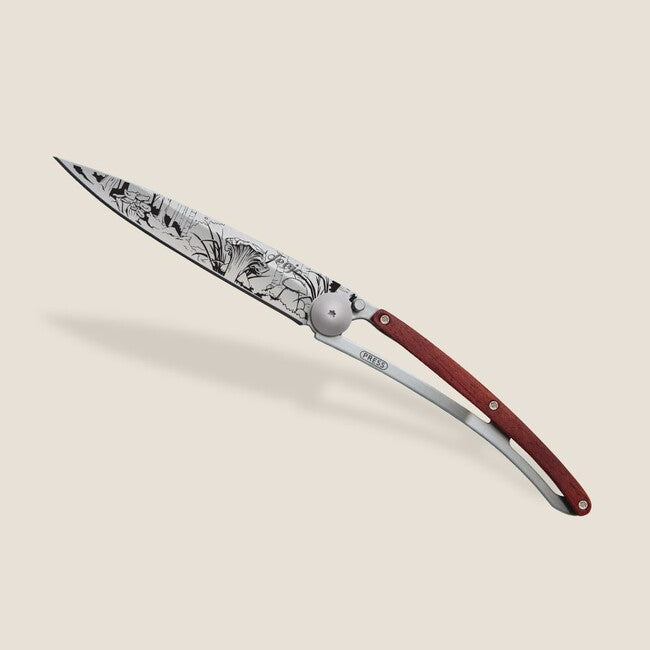 Deejo Tattoo Mushroom Folding Knife