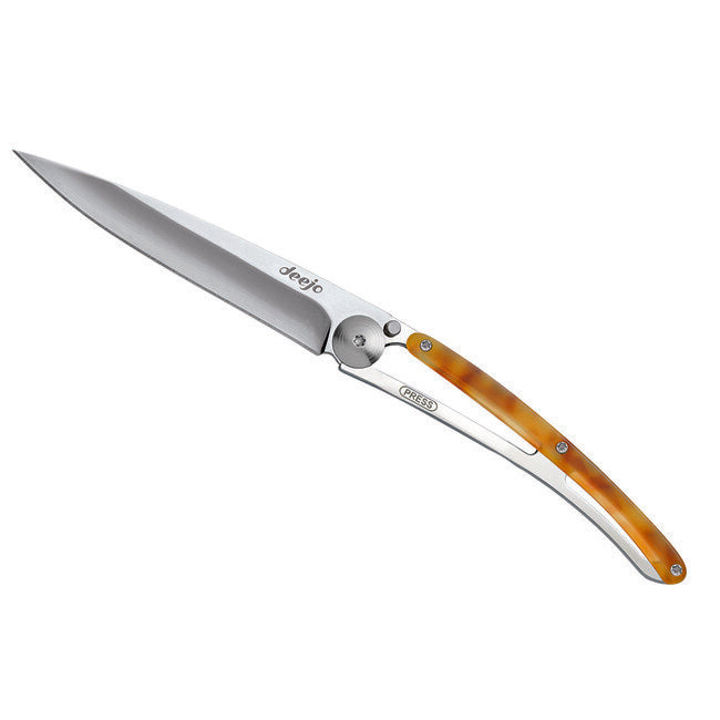 Deejo Turtle Folding Knife, Turtle Shell Blank