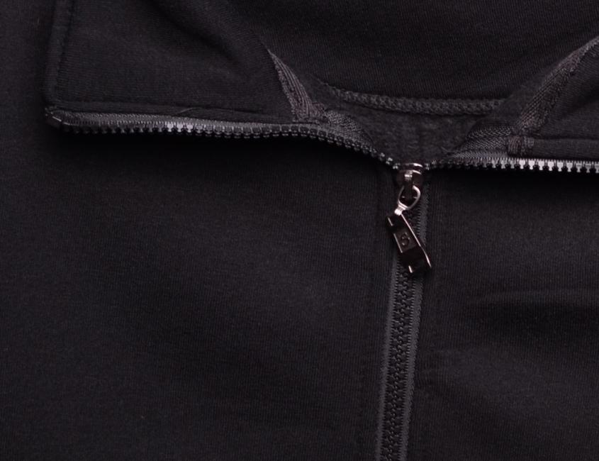 O&T Paulo Midd pulover Zipper, črna