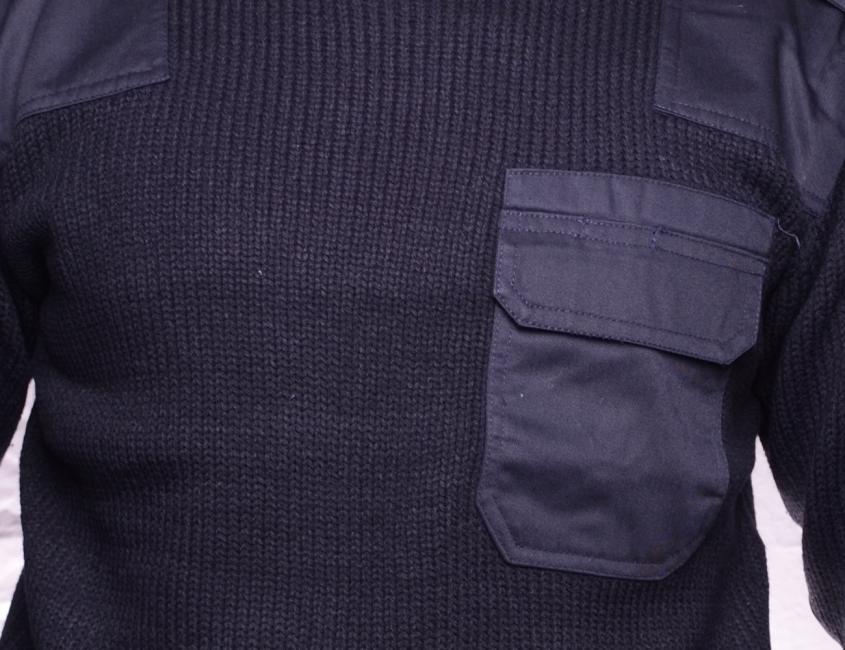 O&T BW security pulover sweater tvamo, temno moder, vijolična