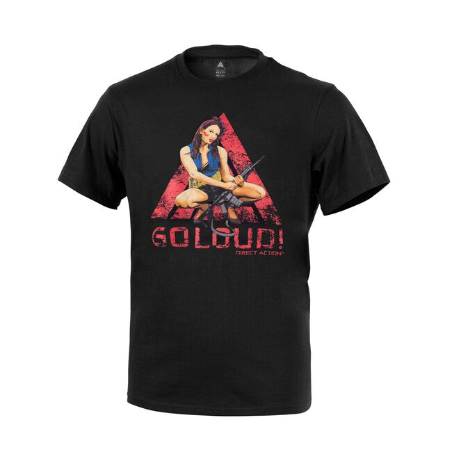 Direct Action® Girl majica Cotton "Direct Girl" #1, črna