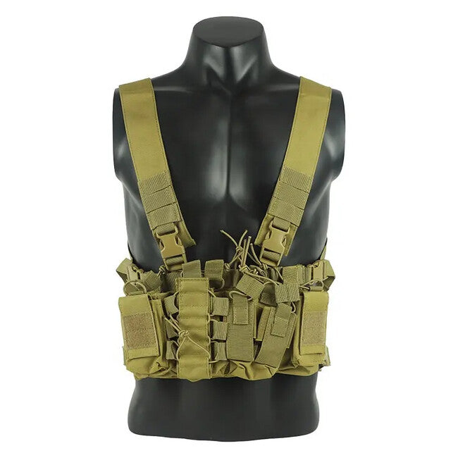 DRAGOWA D3 prsni nosilec Chest Rig, Olive