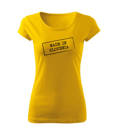 DRAGOWA ženska majica Made in Slovenia, rumena