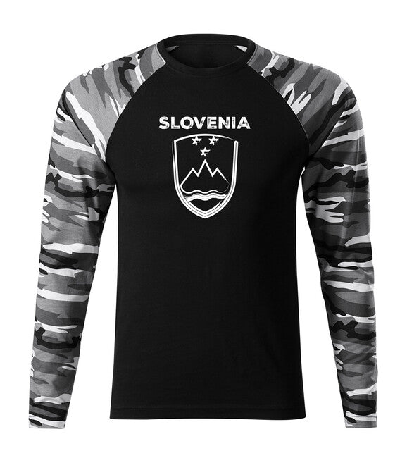 DRAGOWA Fit-T majica z dolgimi rokavi Slovenski znak s napisom